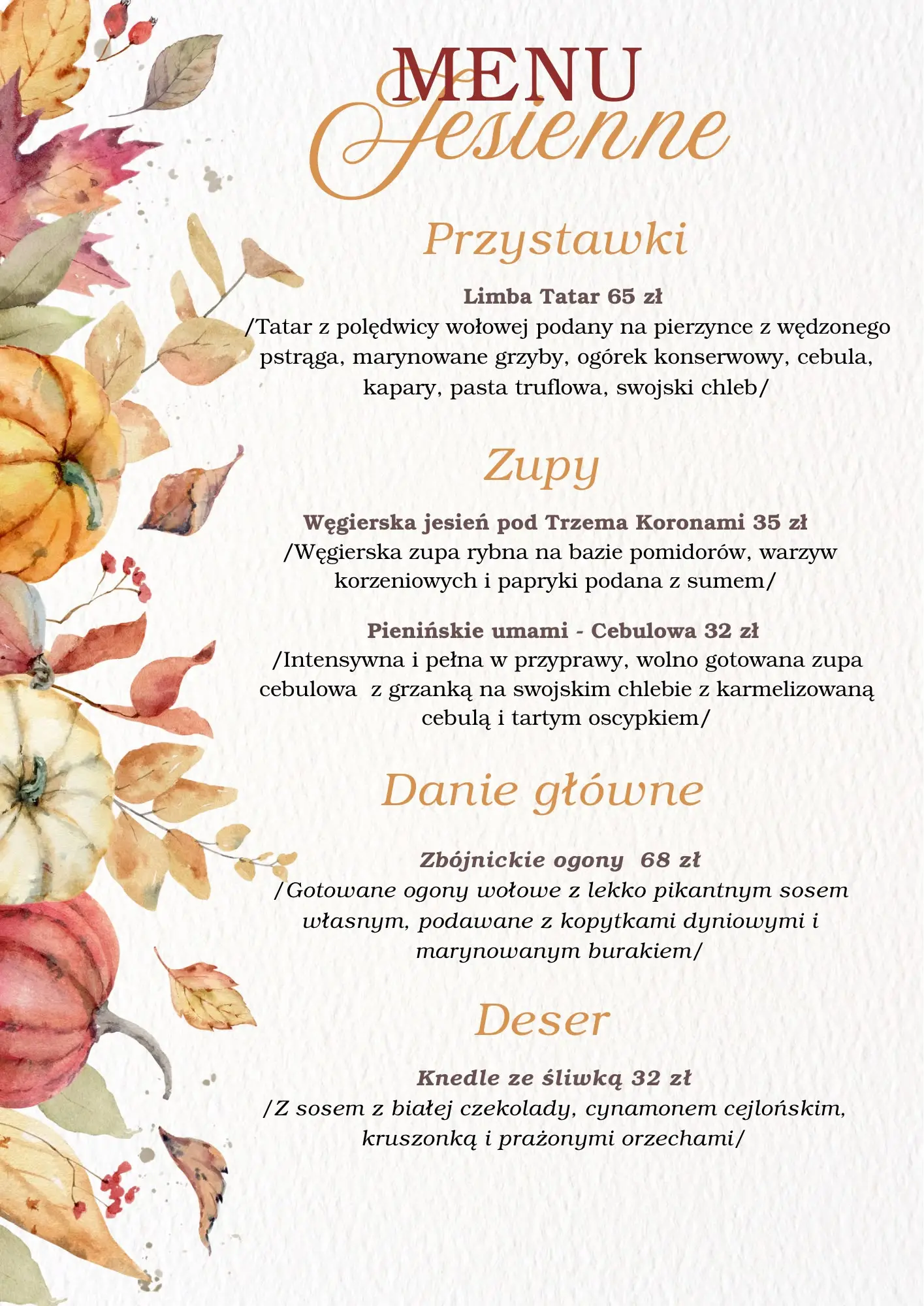 Menu restauracji — strona 20